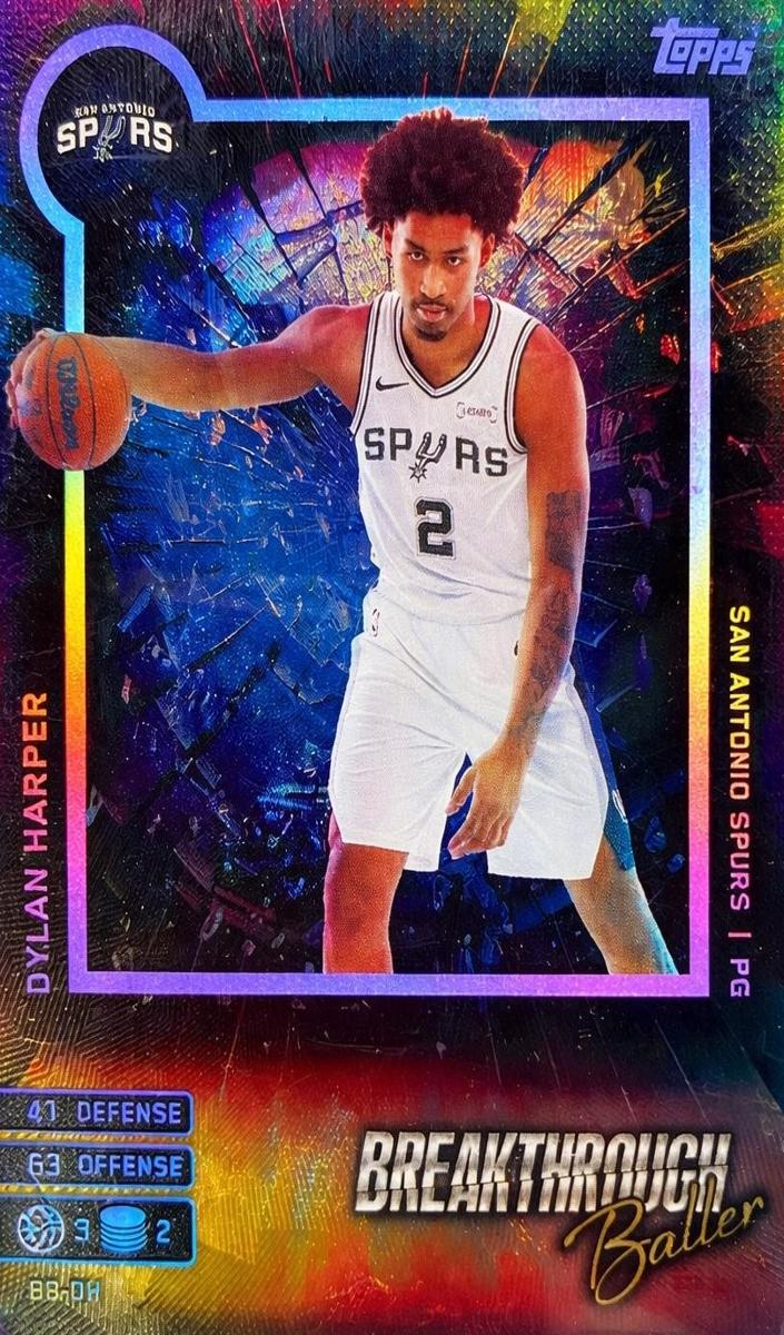 2025 Topps Match Attax Basketball Dylan Harper #BB-DH CGC 10 PRISTINE