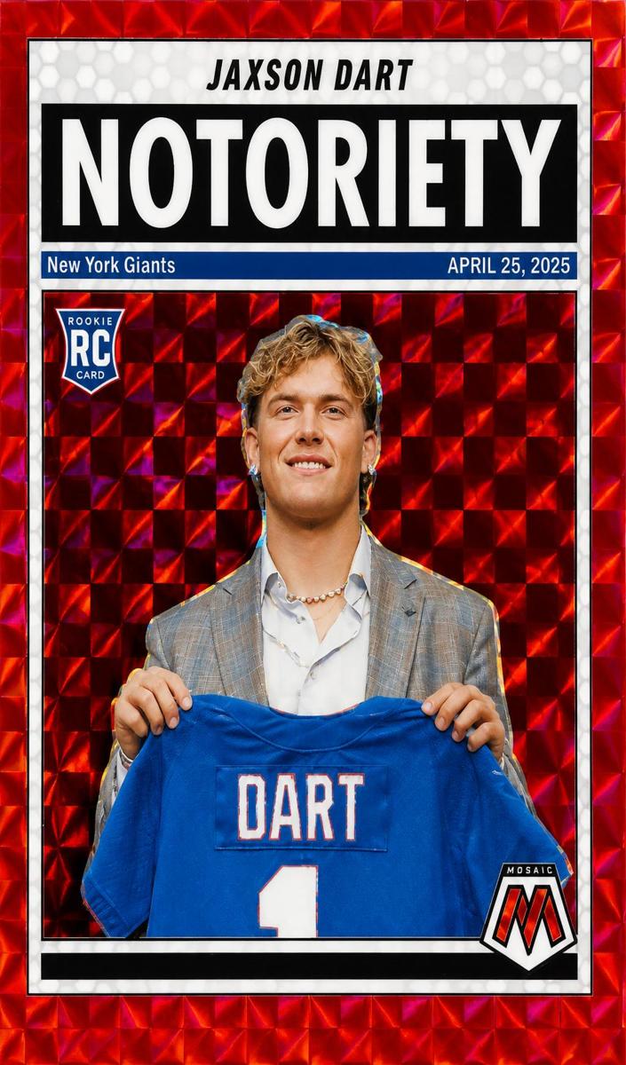 2025 Panini Mosaic Football Red Jaxson Dart #11