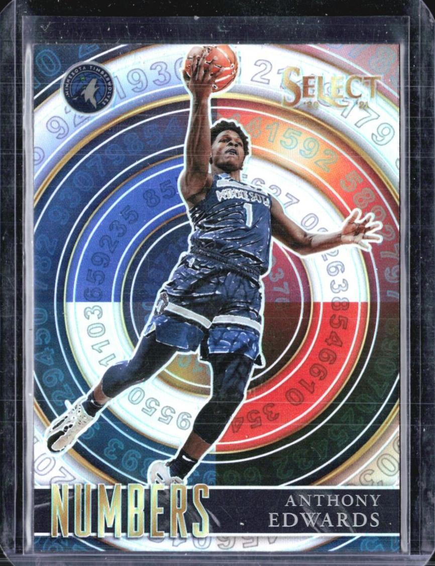 2020 Panini Select Basketball Silver Prizm Anthony Edwards #15