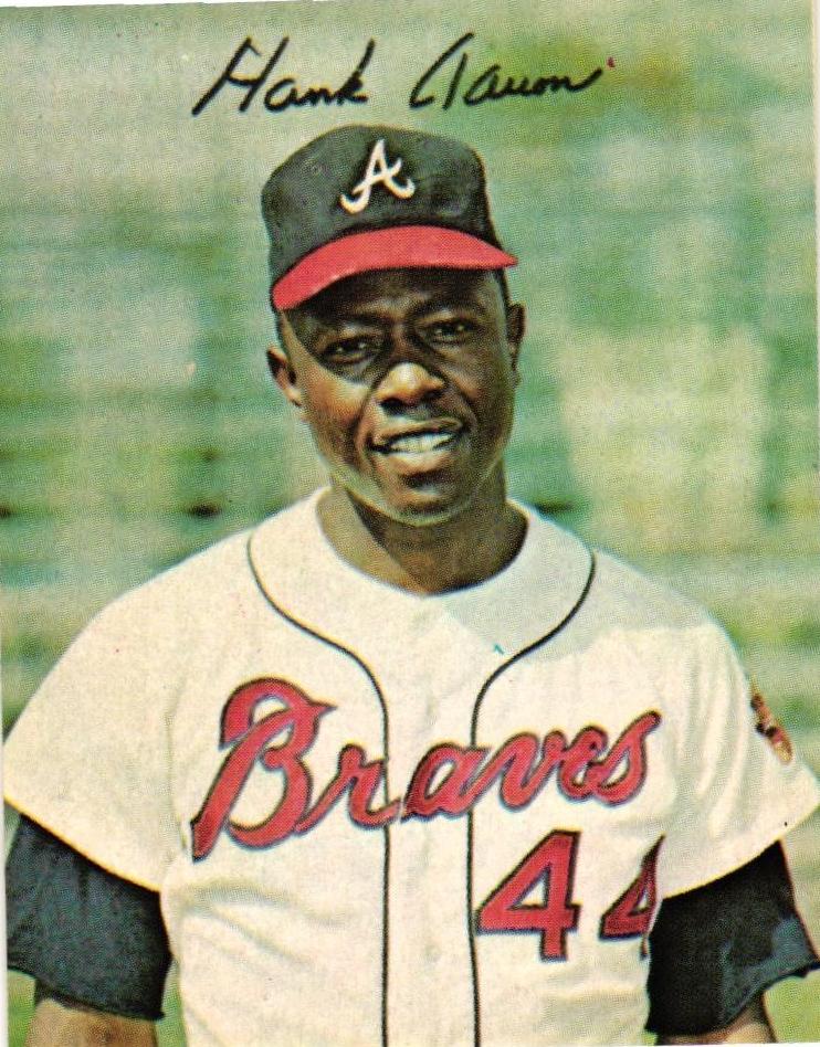 1983 Starliner Stickers Baseball Hank Aaron #1
