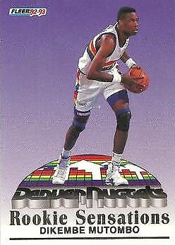 1992 Fleer Basketball Dikembe Mutombo #7
