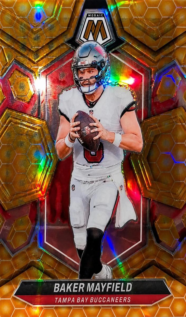 2024 Panini Mosaic Football Honeycomb Baker Mayfield #204 PSA 9