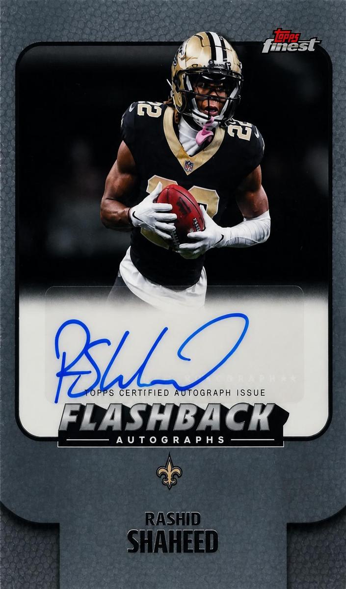 2025 Topps Finest Football Rashid Shaheed #FBA-RS PSA 10