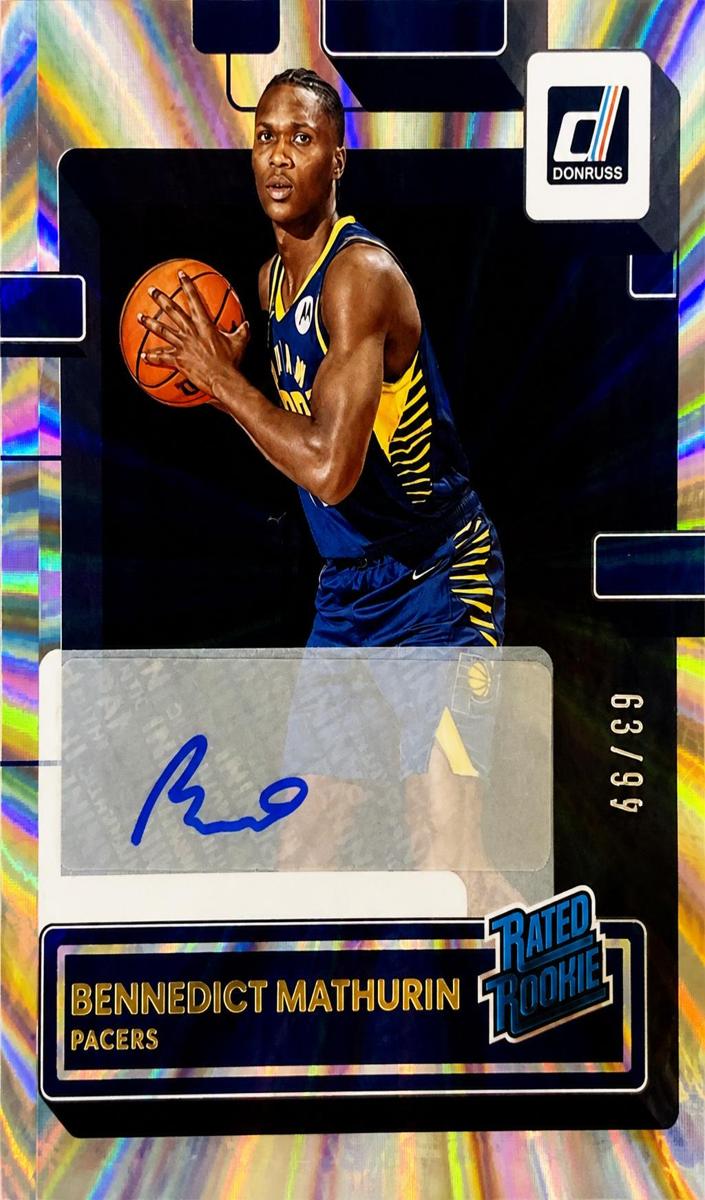 2022 Panini Donruss Basketball Holo Laser Bennedict Mathurin #206