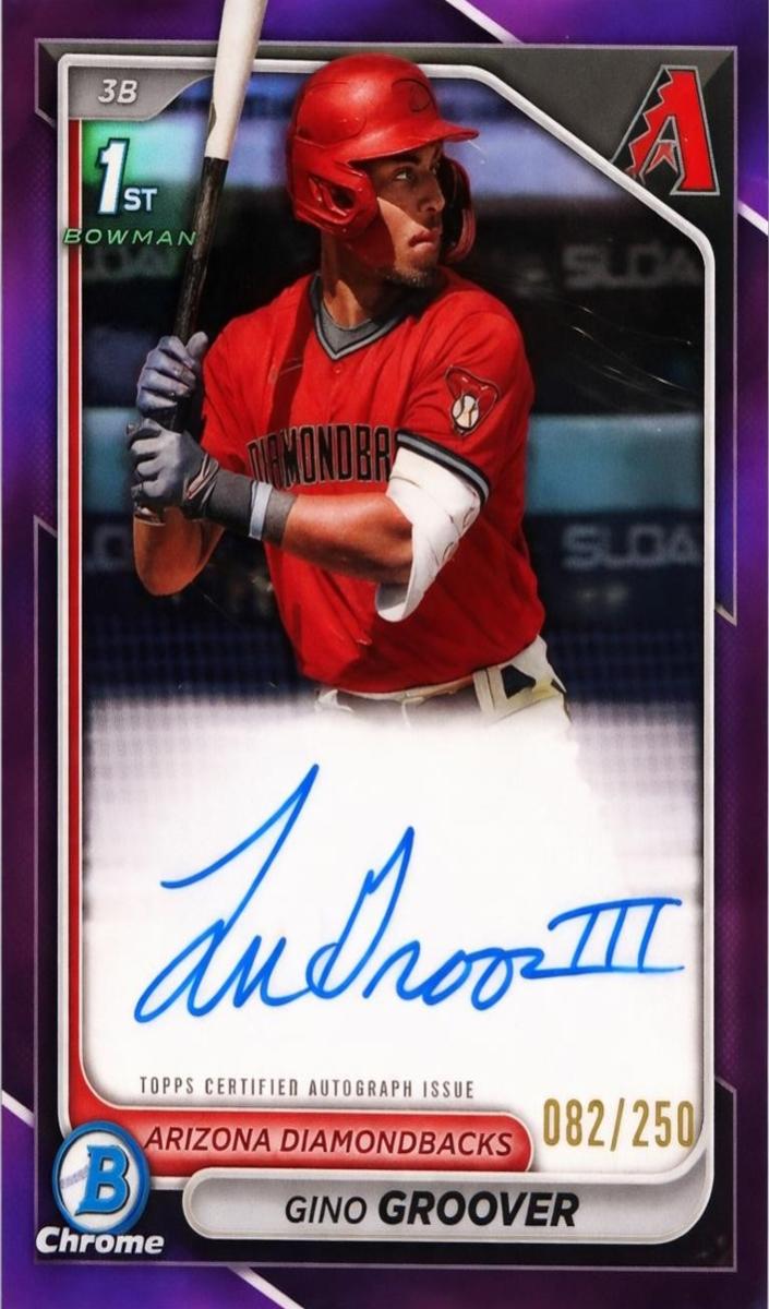 2024 Bowman Chrome Prospects Baseball Purple Gino Groover #CPA-GG