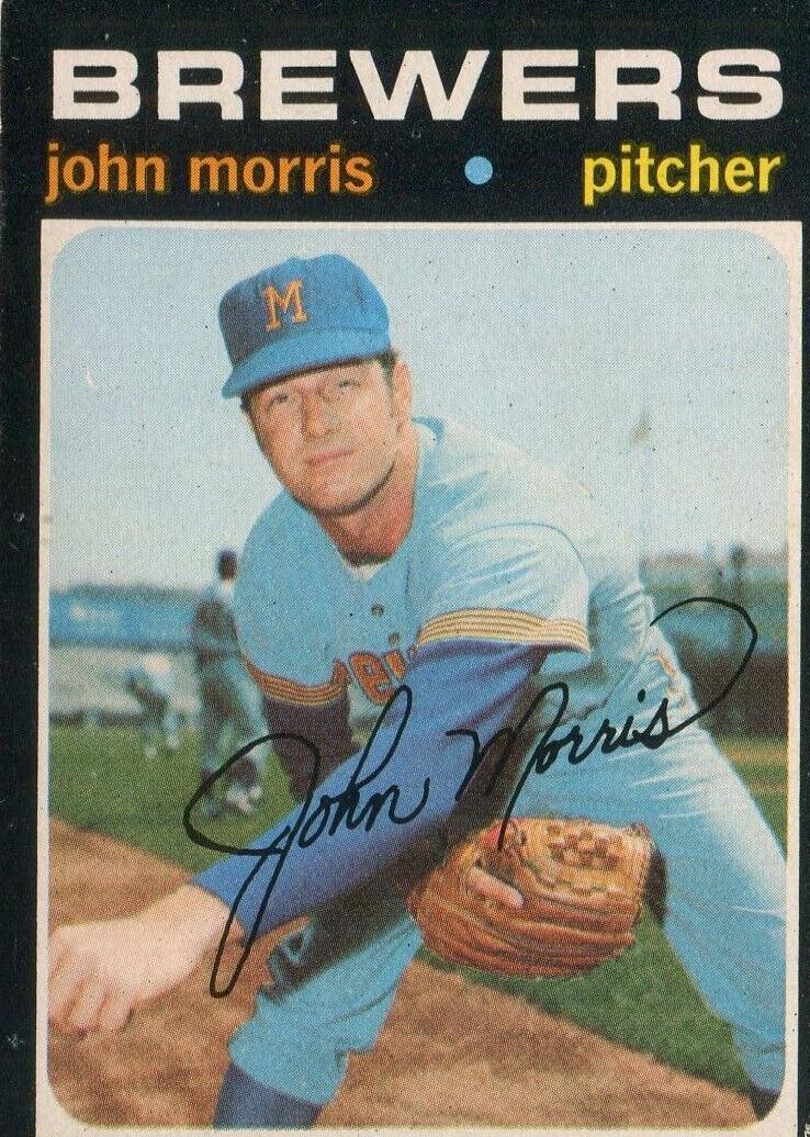 1971 O-Pee-Chee Baseball John Morris #721 PSA 6