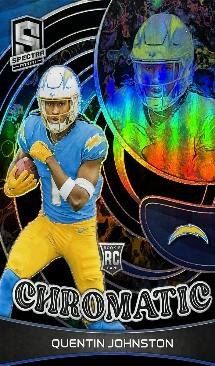 2023 Panini Spectra Football Nebula Quentin Johnston #CH-QJ