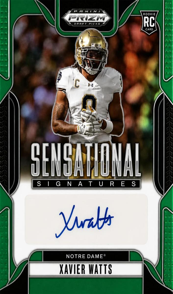 2025 Panini Prizm Draft Picks Football Green Xavier Watts #SS-XWS