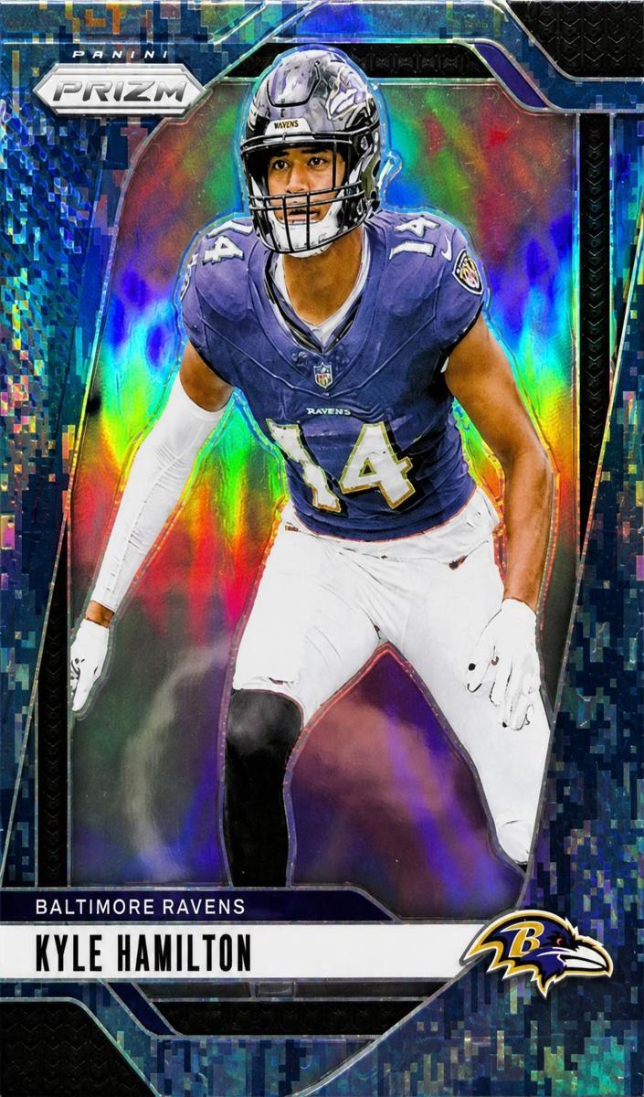2024 Panini Prizm Football Navy Camo Kyle Hamilton #23