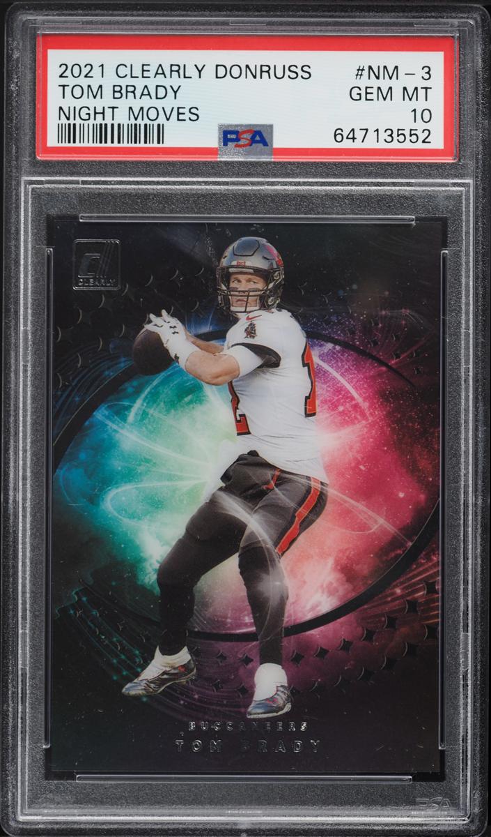 2021 Panini Clearly Donruss Football Tom Brady #NM-3 PSA 10