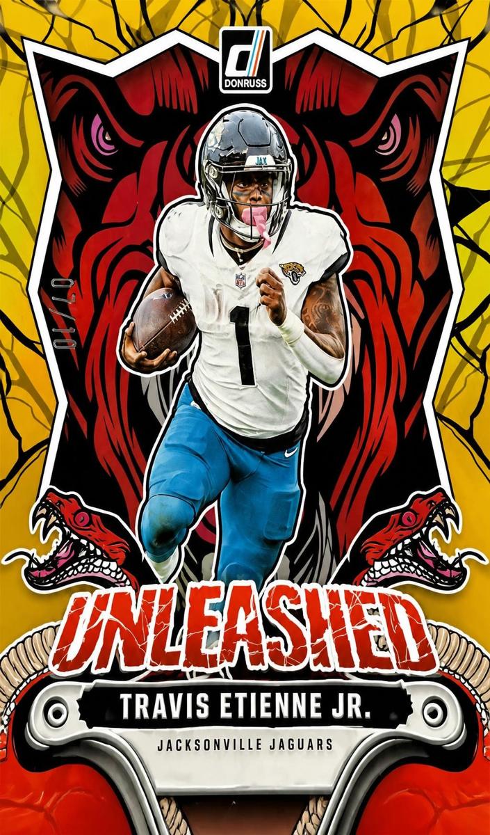 2024 Panini Donruss Football Gold Travis Etienne Jr. #11