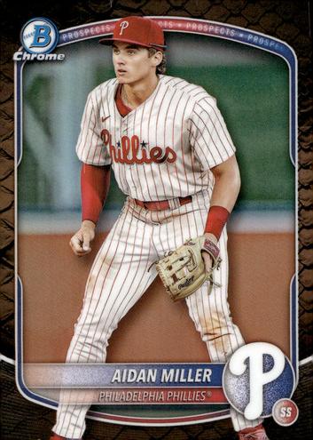 2025 Bowman Chrome Prospects Baseball Refractor Aidan Miller #BCP-54