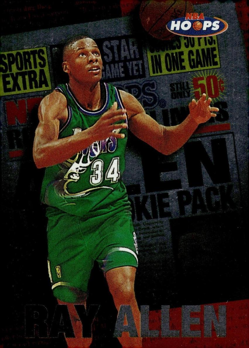 1997 Hoops Basketball Ray Allen #4