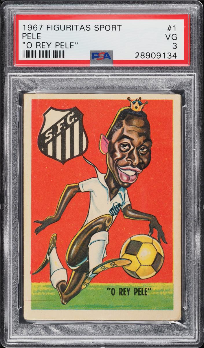1967 Crack Figuritas Sport Soccer Pele #1