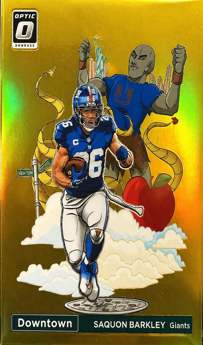 2023 Donruss Optic Football Gold Saquon Barkley #D-13