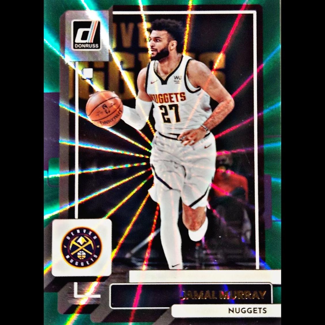 2022 Panini Donruss Basketball Holo Green Laser Jamal Murray #90