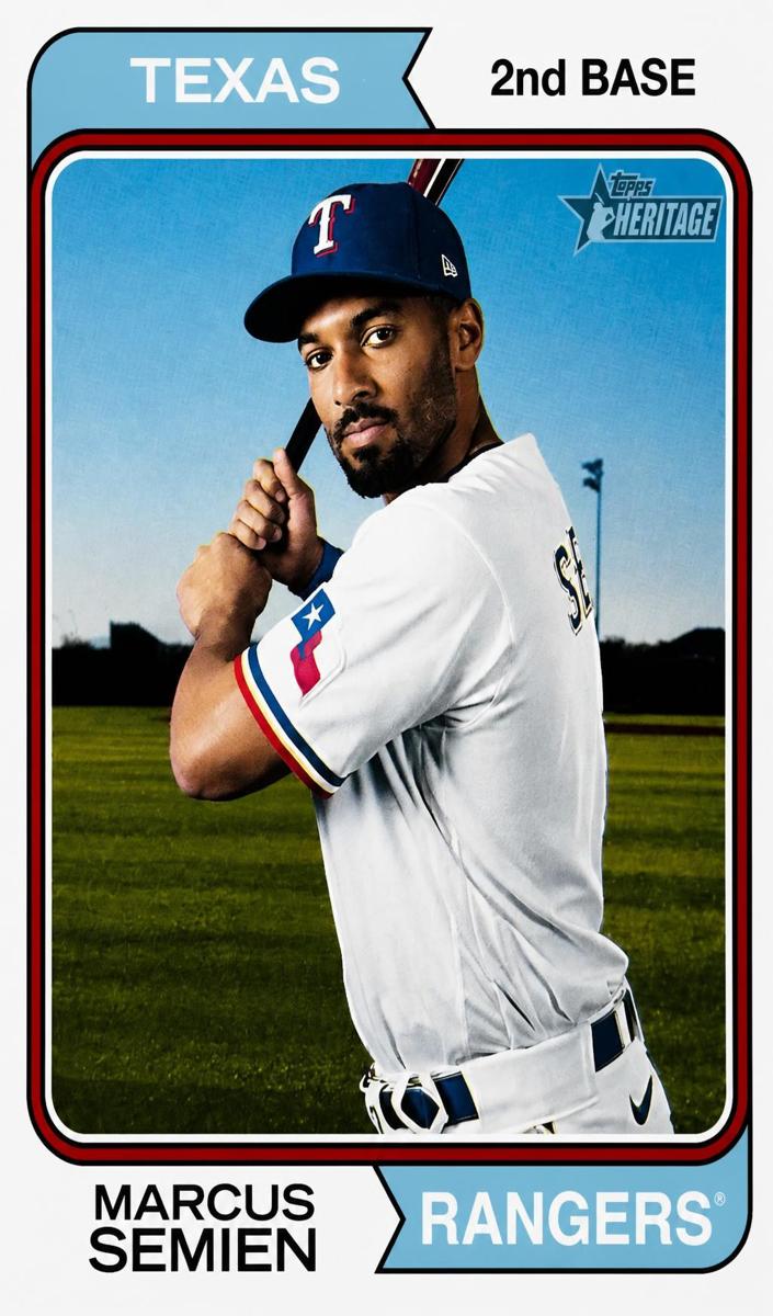 2023 Topps Heritage Baseball Marcus Semien #88
