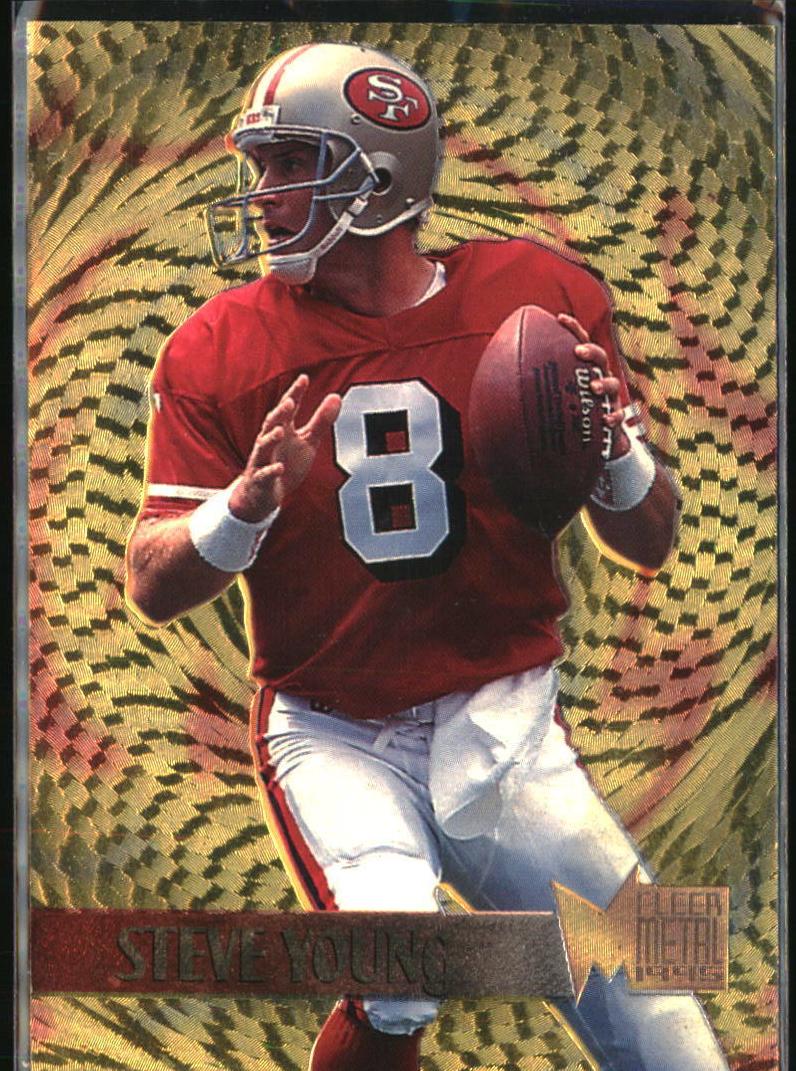 1995 Fleer Metal Football Steve Young #18