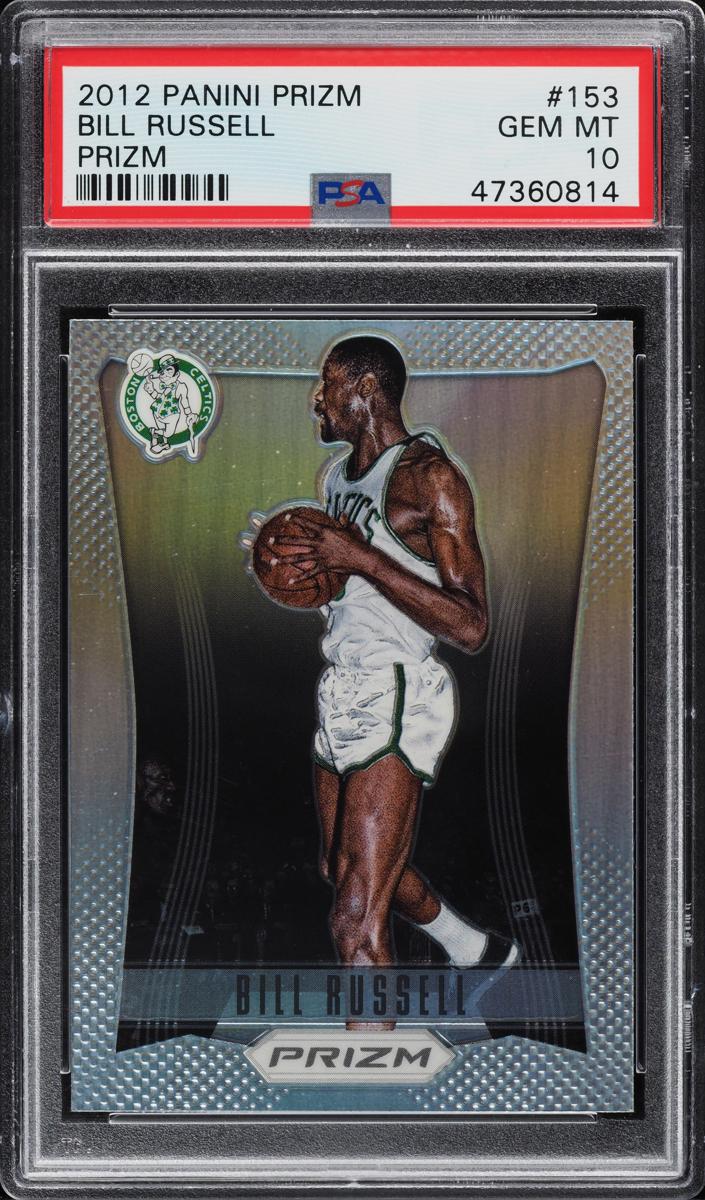 2012 Panini Prizm Basketball Silver Prizm Bill Russell #153 PSA 10