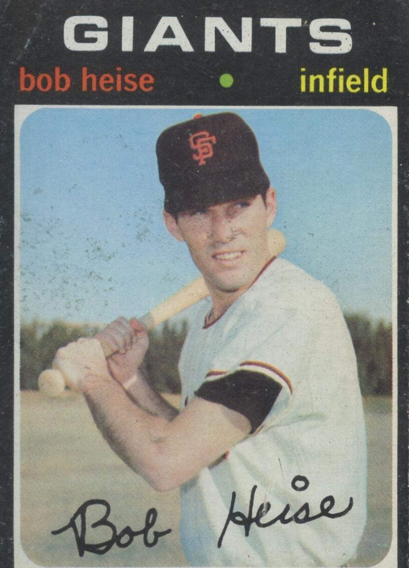 1971 Topps Baseball Bob Heise #691 PSA 7