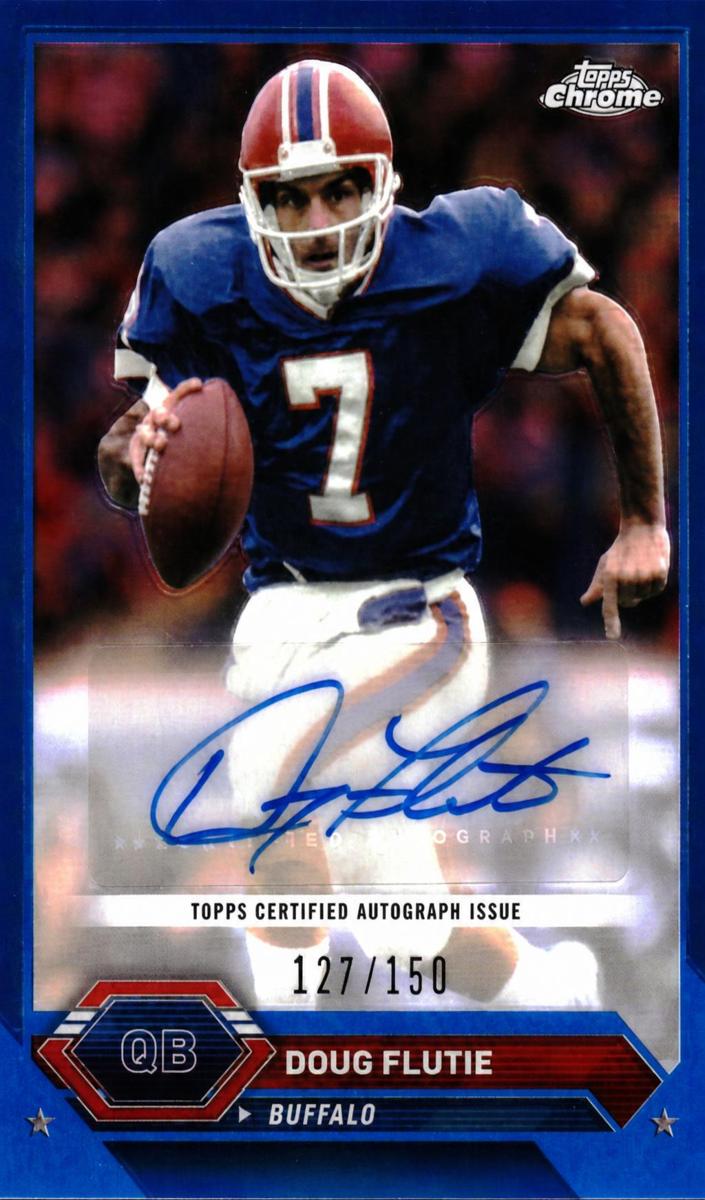 2023 Topps Composite Football Blue Refractor Doug Flutie #TCA-DFL PSA 10