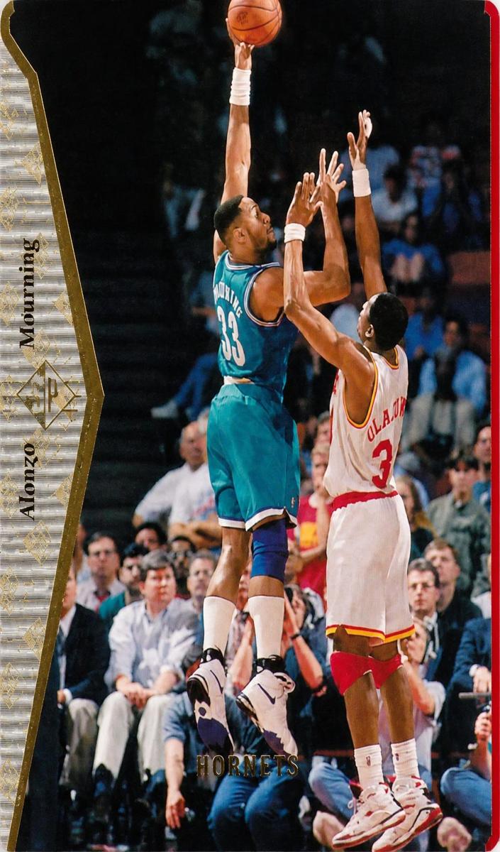 1994 SP Basketball Die-Cut Alonzo Mourning #D41