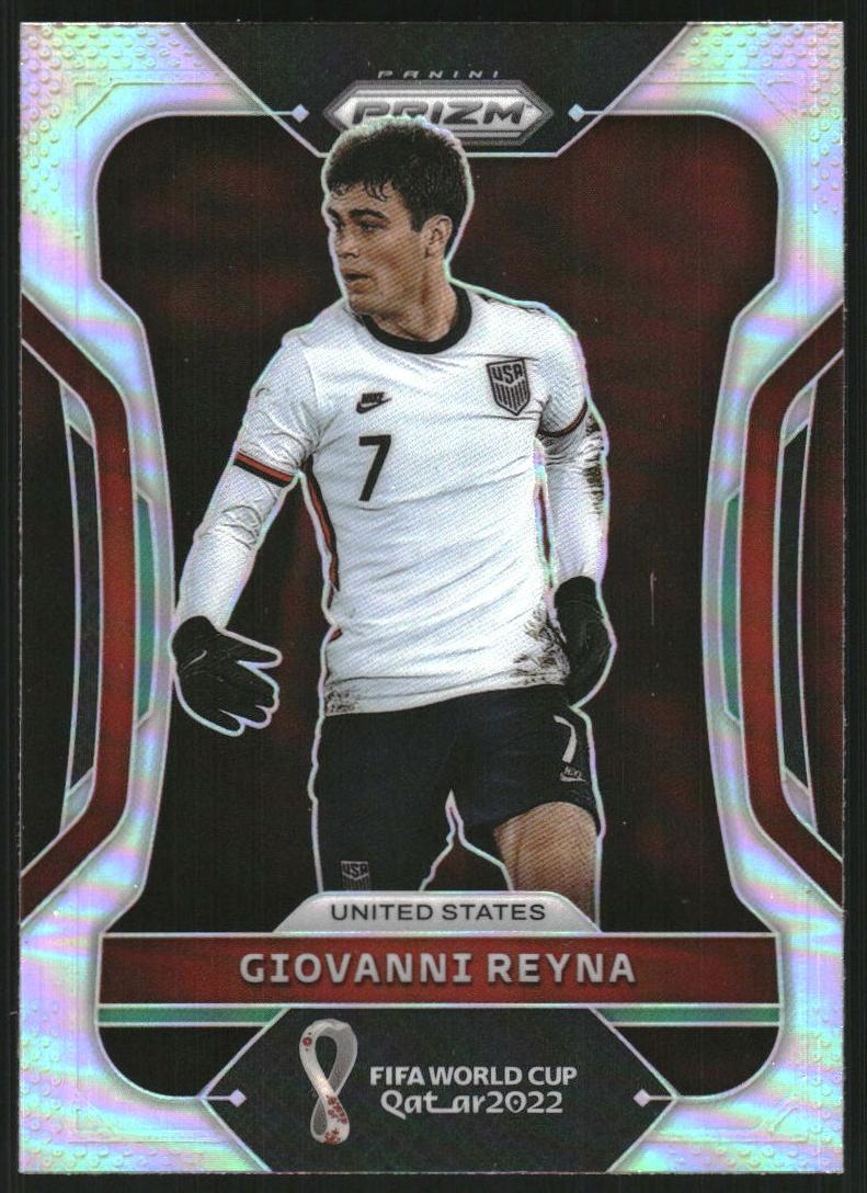 2022 Panini Prizm FIFA World Cup Qatar Soccer Silver Giovanni Reyna #203