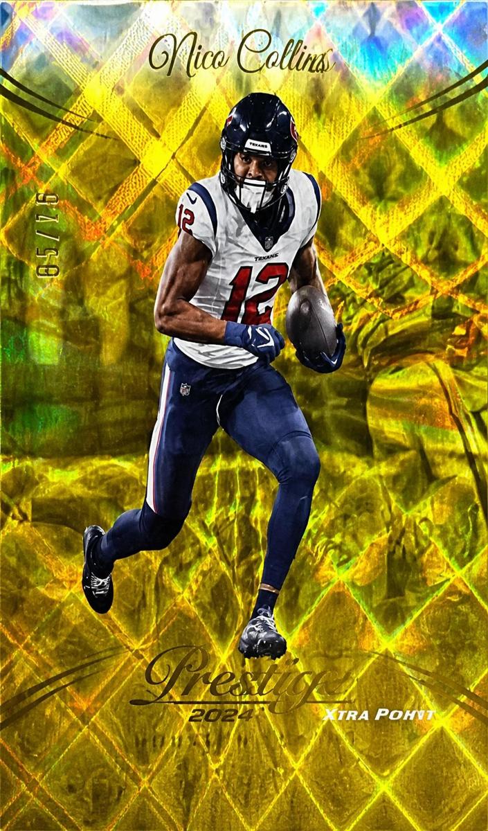 2024 Panini Prestige Football Gold Premium Xtra Points Nico Collins #118