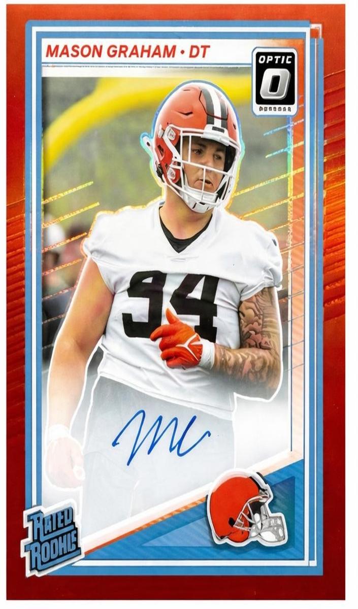 2025 Donruss Optic Football Red Mason Graham #206