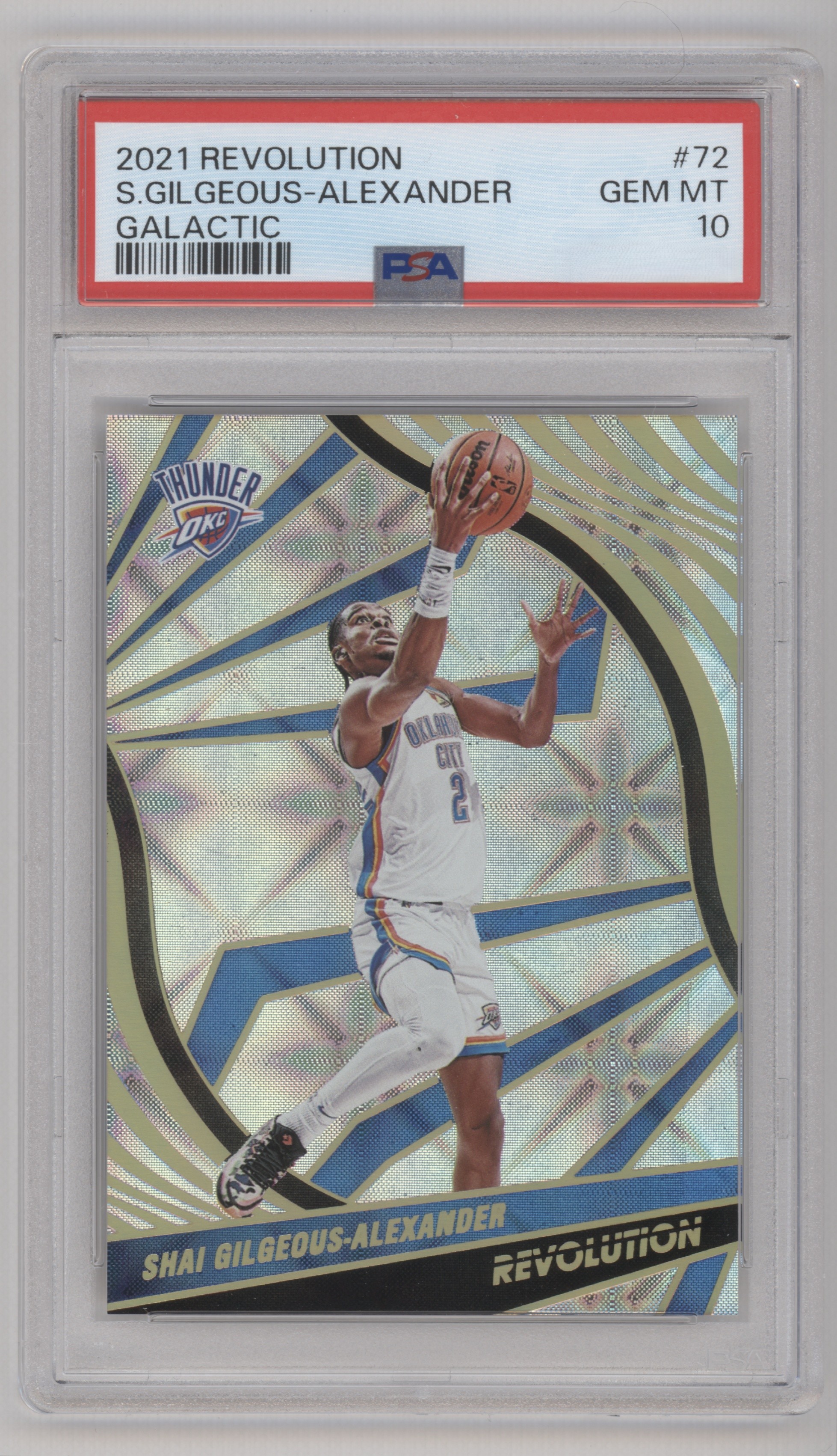 2021 Panini Revolution Basketball Galactic Shai Gilgeous-Alexander #72 PSA 9