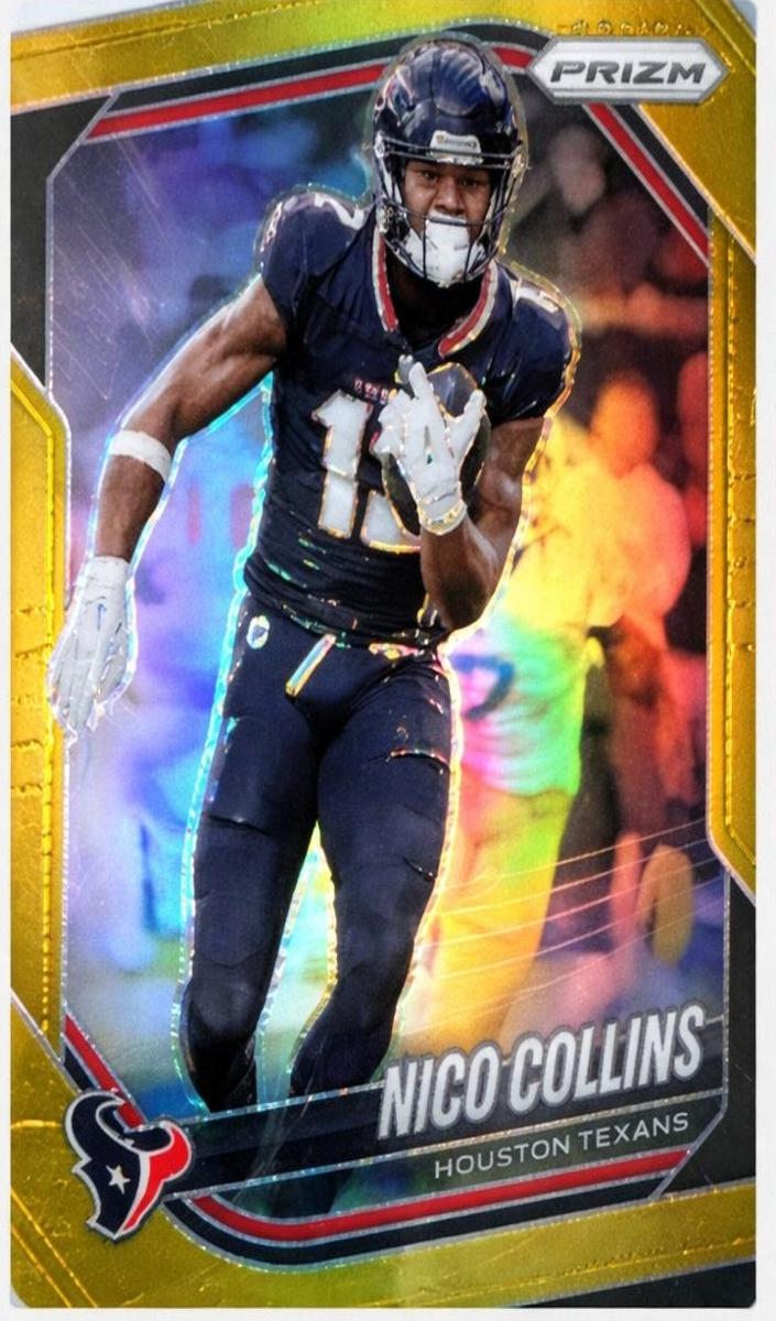 2025 Panini Prizm Football Gold Nico Collins #231