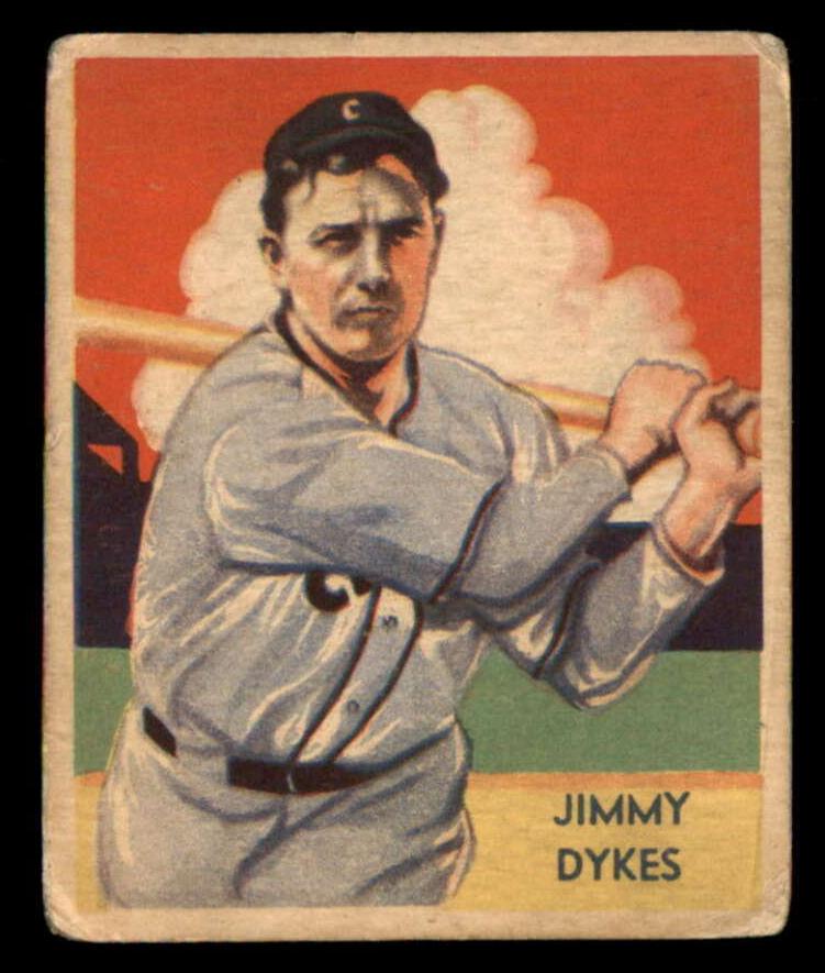1934 R327 National Chicle Diamond Stars Baseball Jimmy Dykes #42