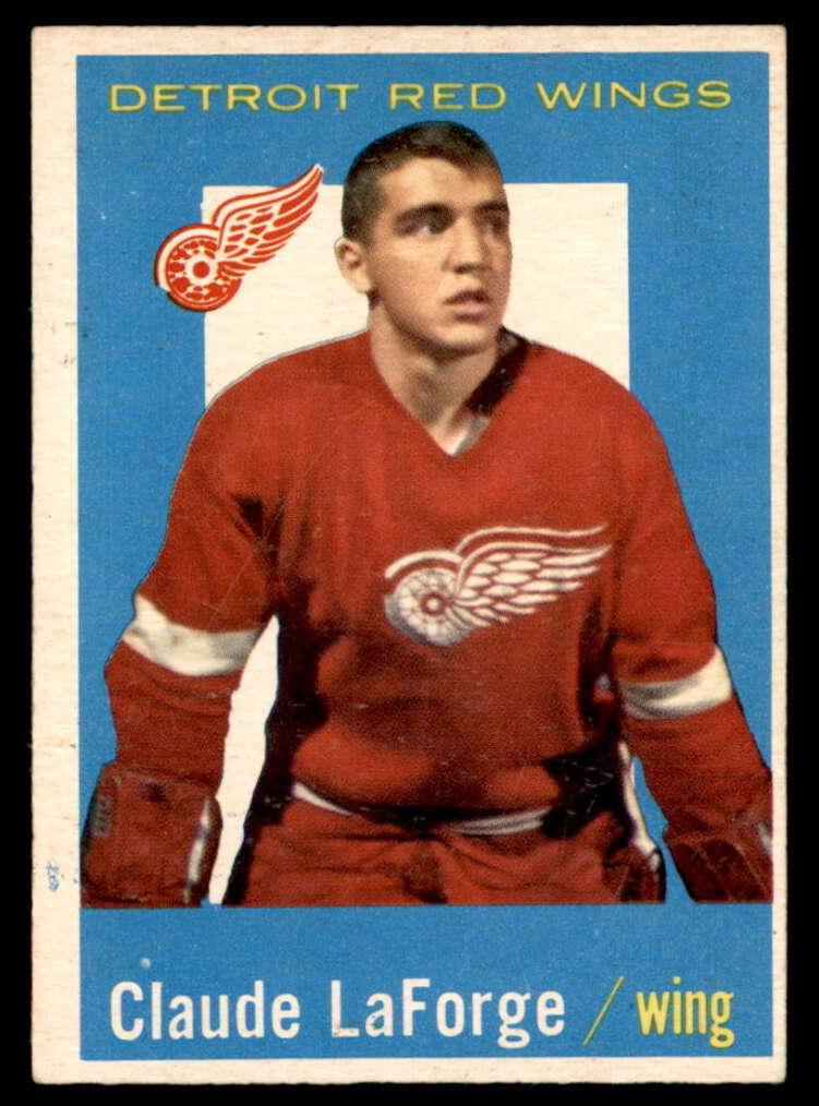 1959 Topps Hockey Claude LaForge #64 PSA 8