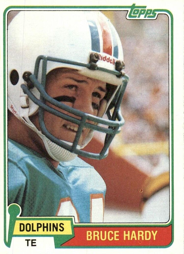 1981 Topps Football Bruce Hardy #444