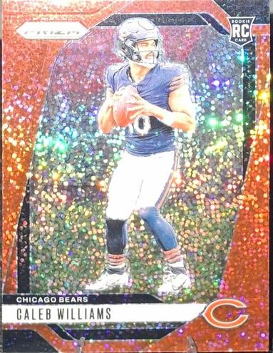 2024 Panini Prizm Football Red Sparkle Caleb Williams #301 PSA 9