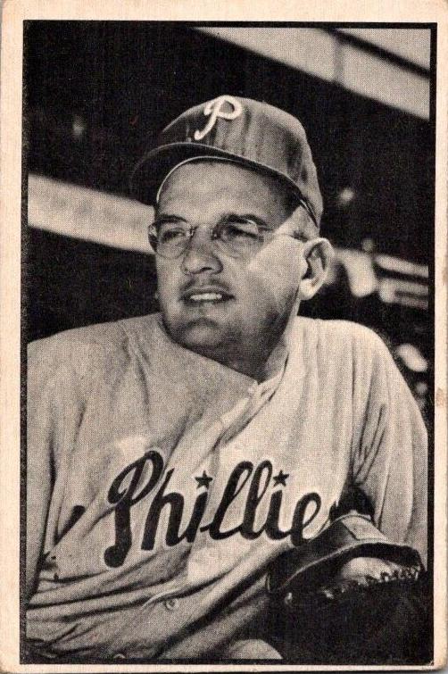 1953 Bowman Black and White Baseball Jim Konstanty #58