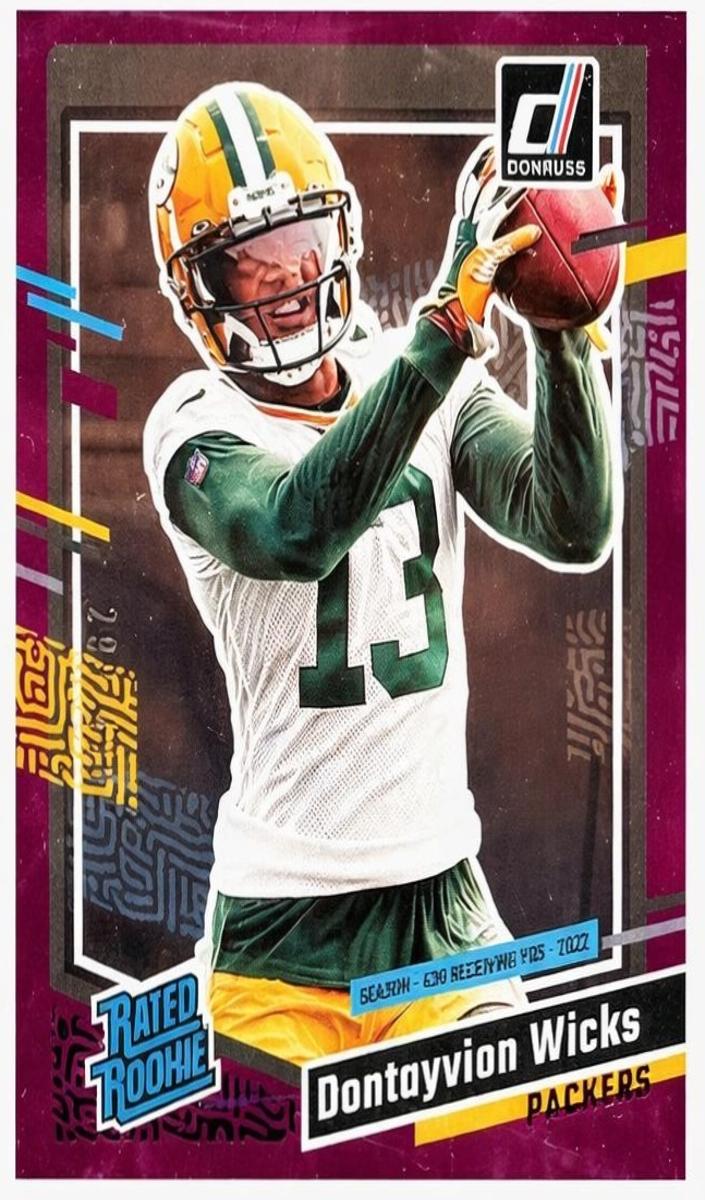 2023 Panini Donruss Football Season Stat Line Dontayvion Wicks #333