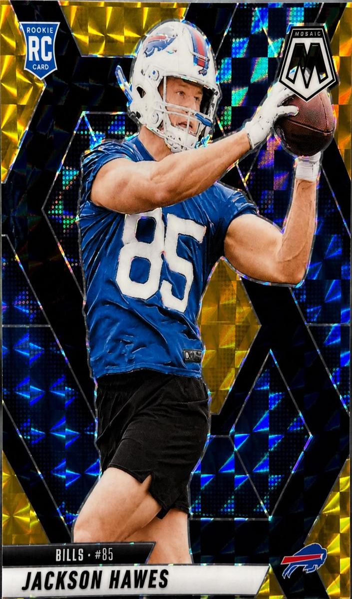 2025 Panini Mosaic Football Choice Black Gold Jackson Hawes #334