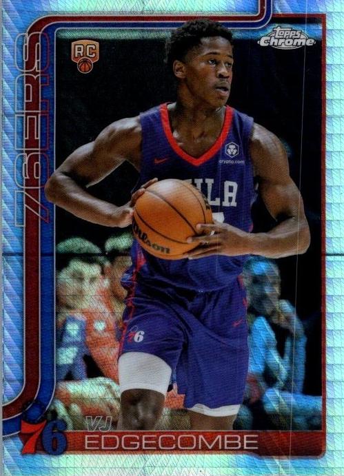 2025 Topps Chrome Basketball Prism Refractor VJ Edgecombe #253