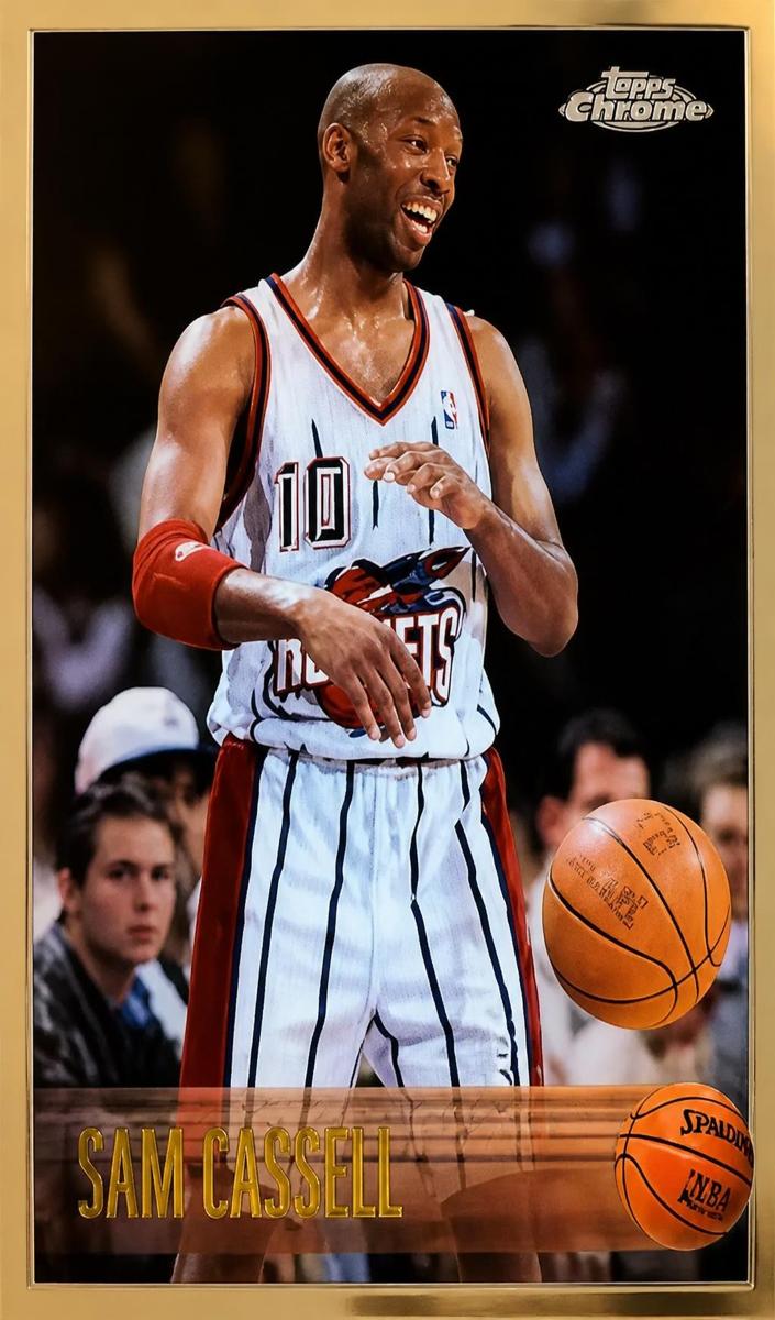 1996 Topps Chrome Basketball Sam Cassell #82