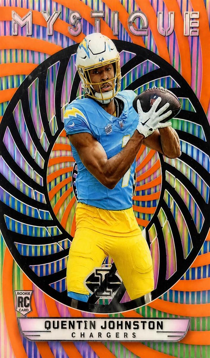 2023 Panini Illusions Football Orange Quentin Johnston #28 SGC 10