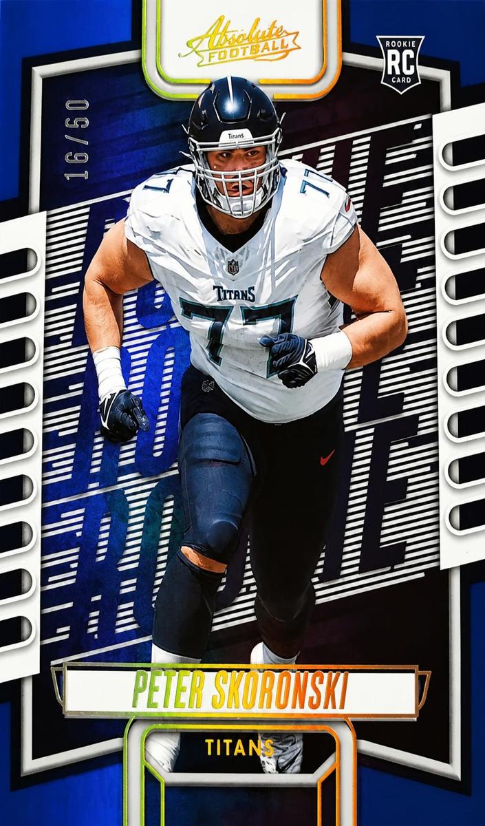 2023 Panini Absolute Football Spectrum Blue Peter Skoronski #149