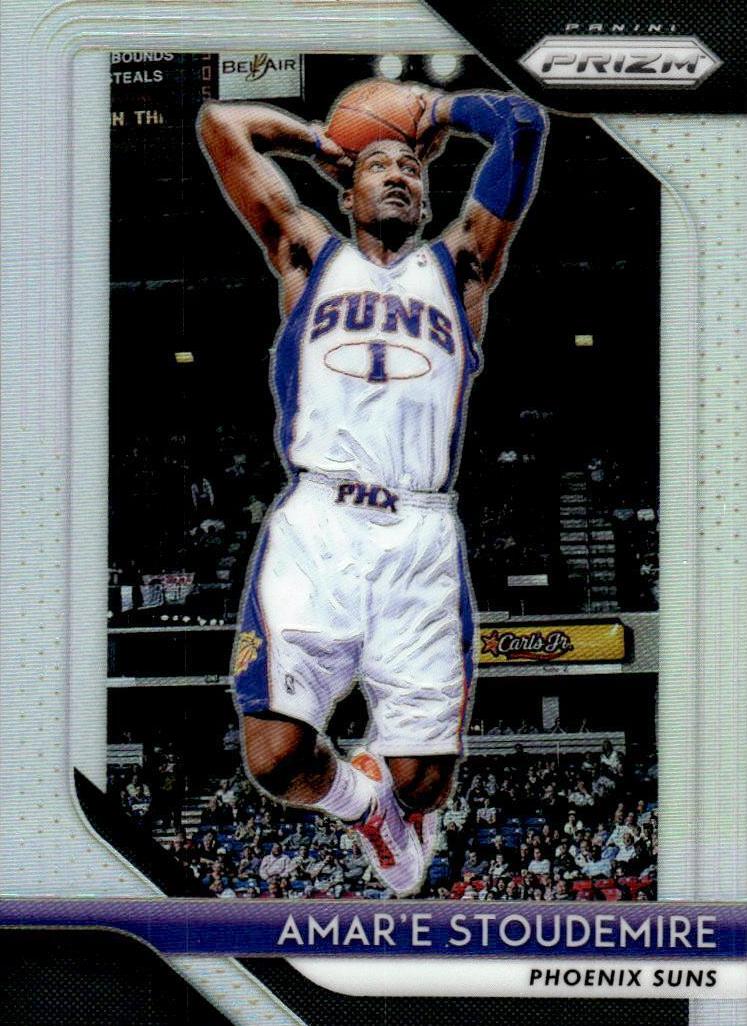 2018 Panini Prizm Basketball Prizms Silver Amar'e Stoudemire #295 PSA 9