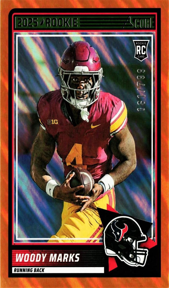2025 Panini Score Football Lava Woody Marks #43