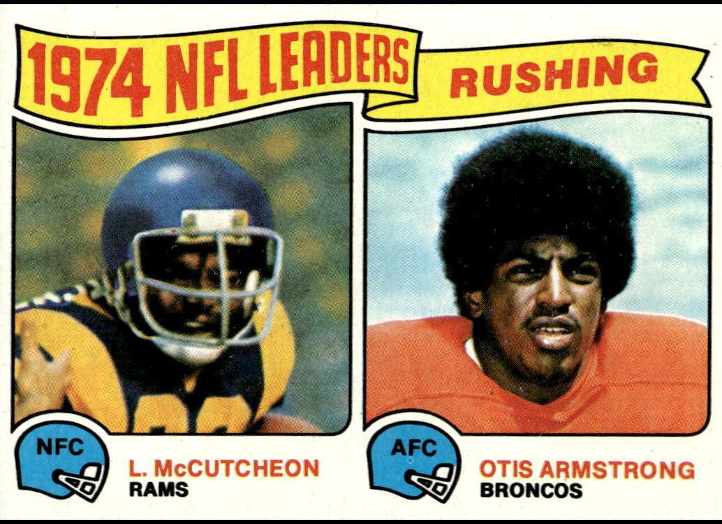 1975 Topps Football Rushing Leaders #1 PSA 8