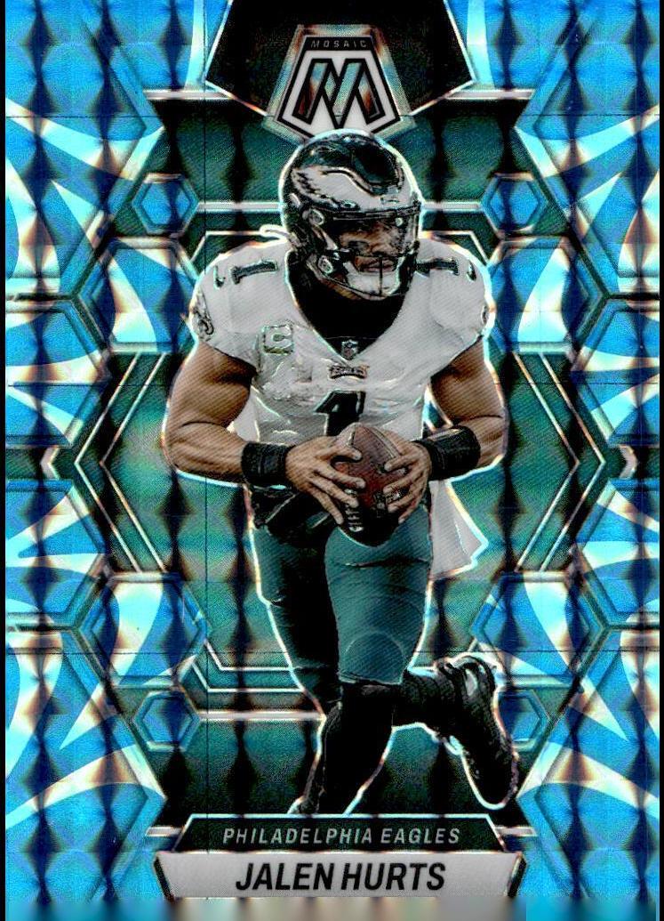 2023 Panini Mosaic Football Reactive Blue Jalen Hurts #192 PSA 9