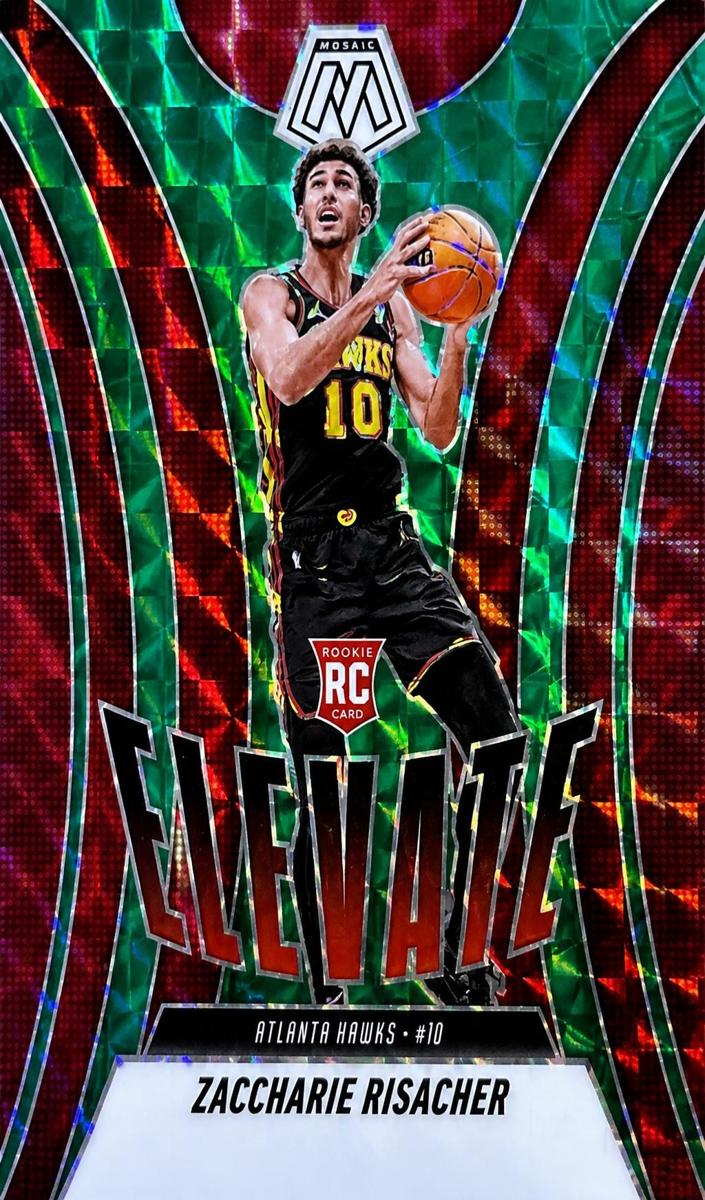 2024 Panini Mosaic Basketball Green Zaccharie Risacher #8 PSA 10