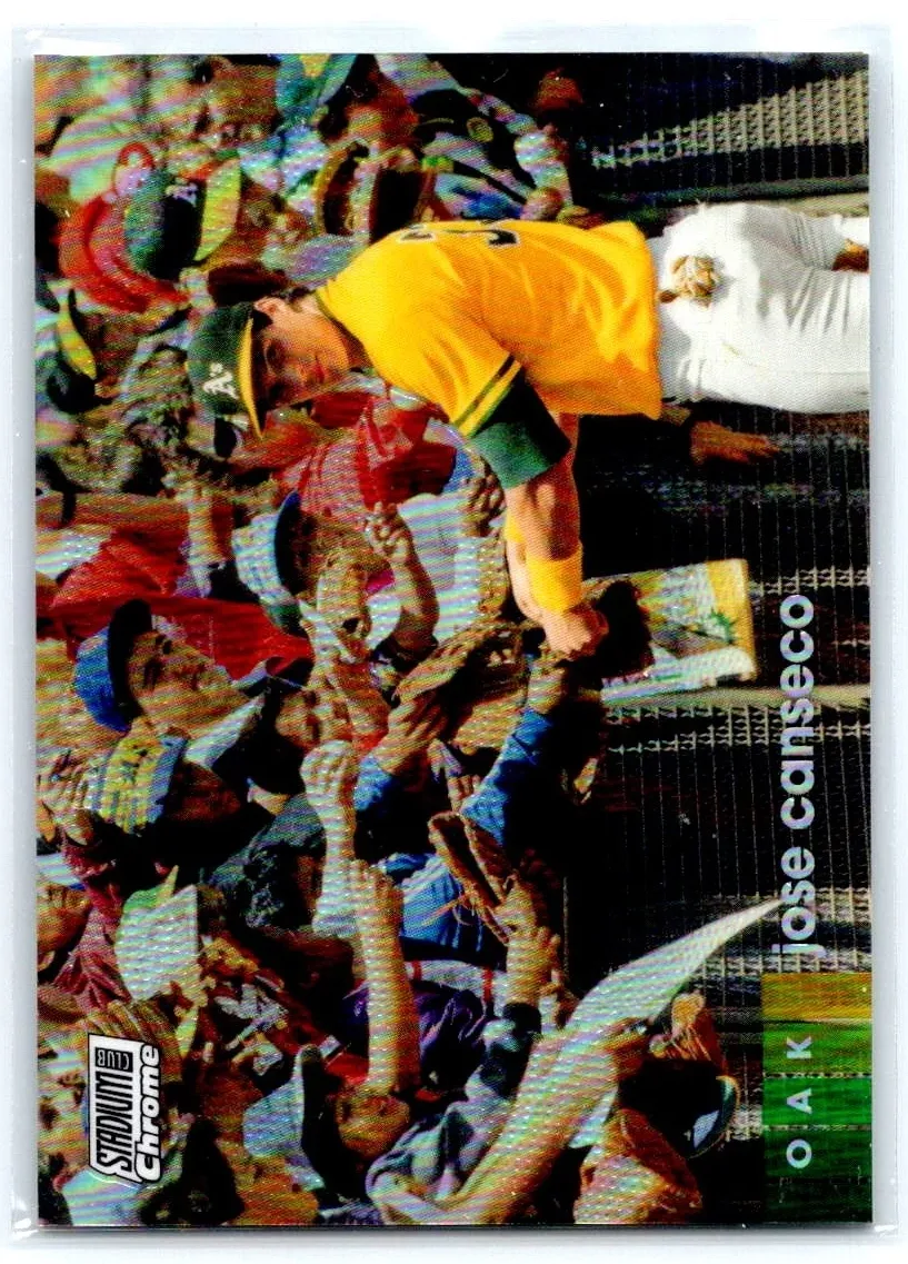 2020 Topps Stadium Club Chrome Baseball Refractor Jose Canseco #146 PSA 10