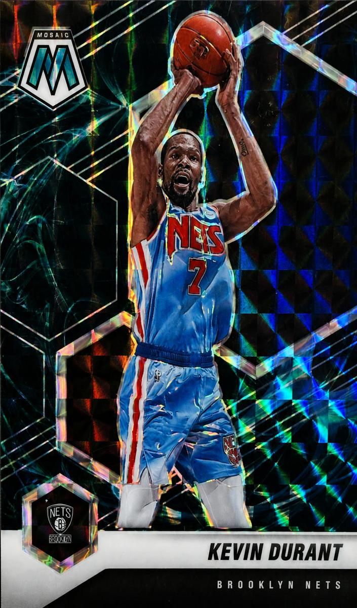 2020 Panini Mosaic Basketball Genesis Kevin Durant #7 PSA 9