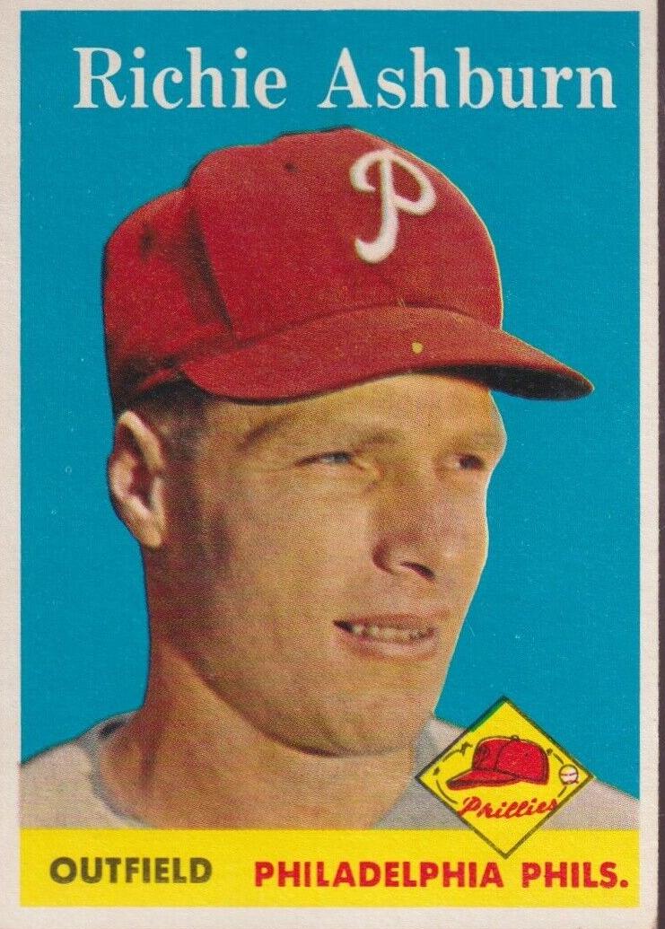 1958 Topps Baseball Richie Ashburn #230